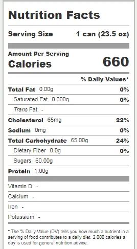 four loko nutrition facts